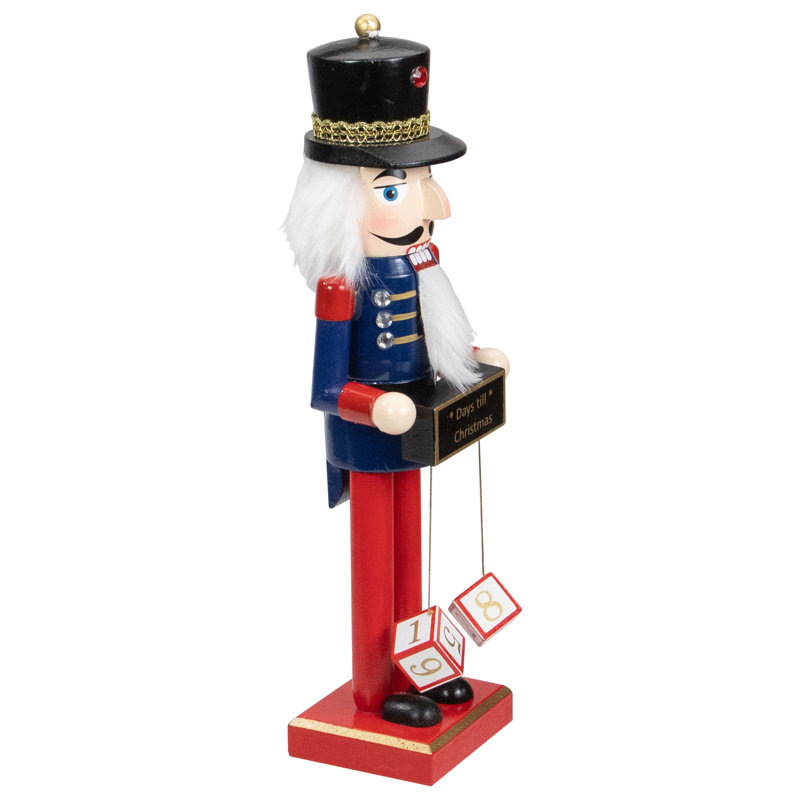 Northlight Decorative Wooden Nutcracker with Christmas Countdown Sign & Reviews Wayfair